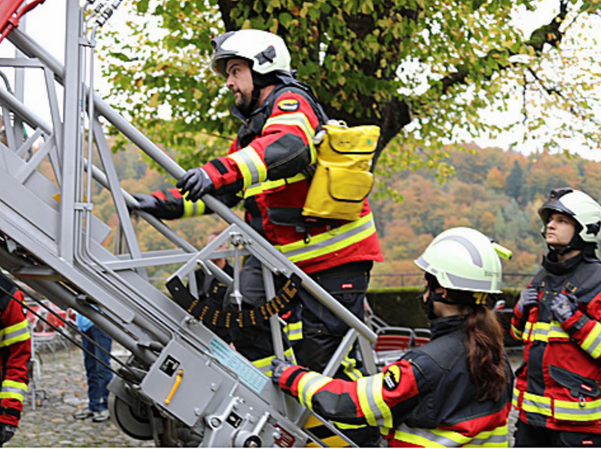 Feuerwehrhauptübung auf dem Schloss