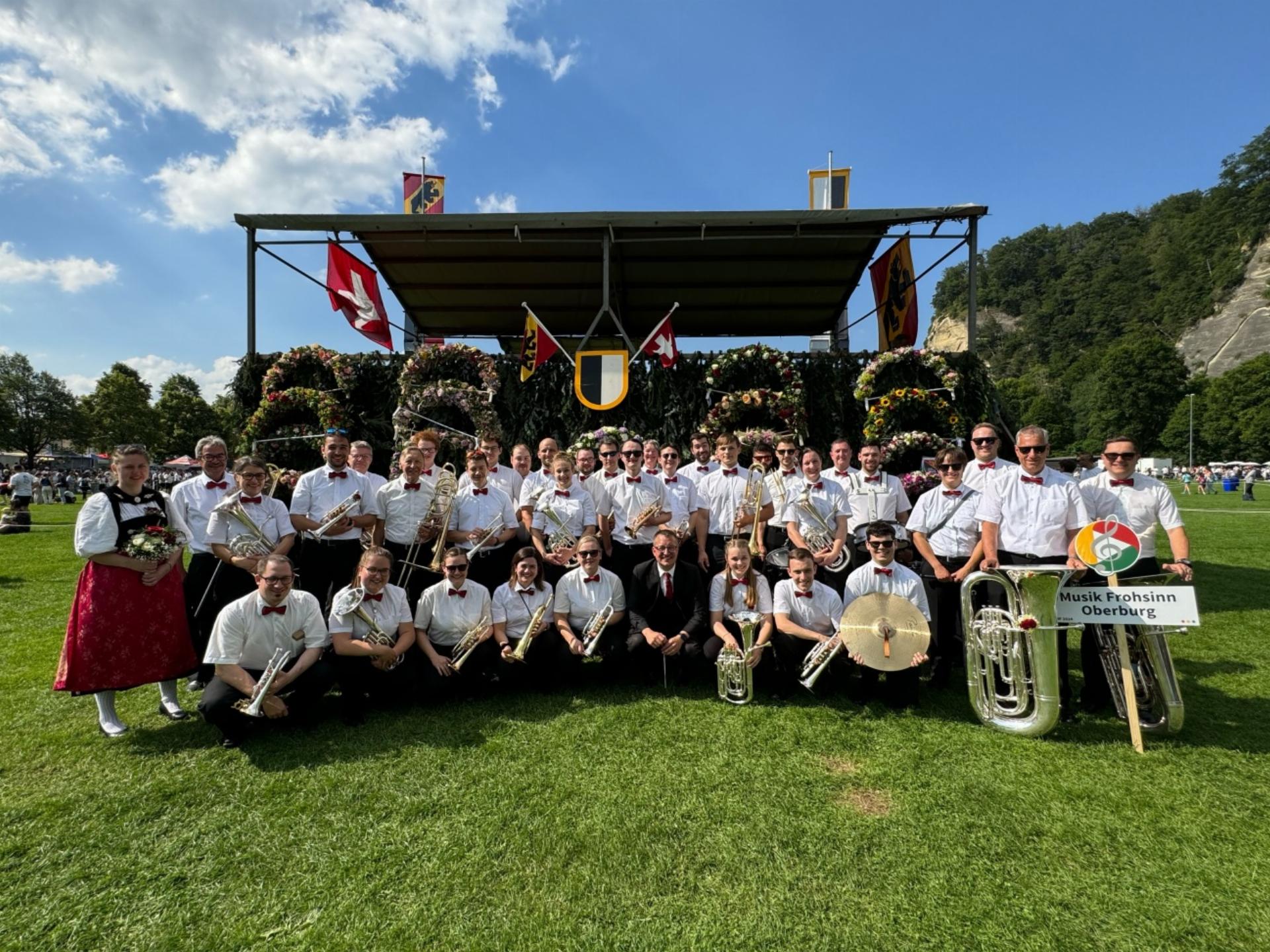 Musik Frohsinn Oberburg feiert Sieg am Kantonalen Musikfest