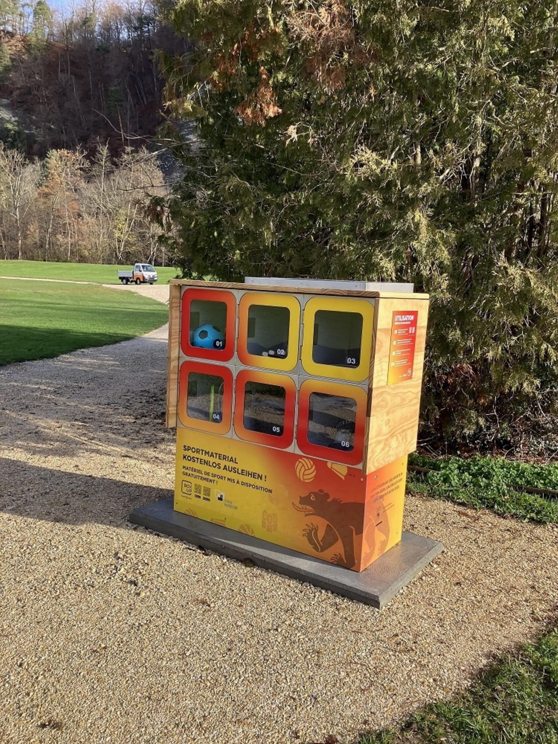 «Box Up» – Ausleihstation für Sportmaterial - Das Bild wird blockiert. – Möglicherweise durch einen aktiven Adblocker.