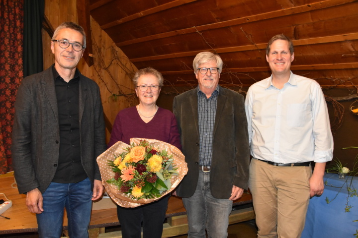 Von links: Thomas Frei, Geschäftsführer, Kathrin Scheidegger, Martin Friedli und Andreas Wyss, Präsident.