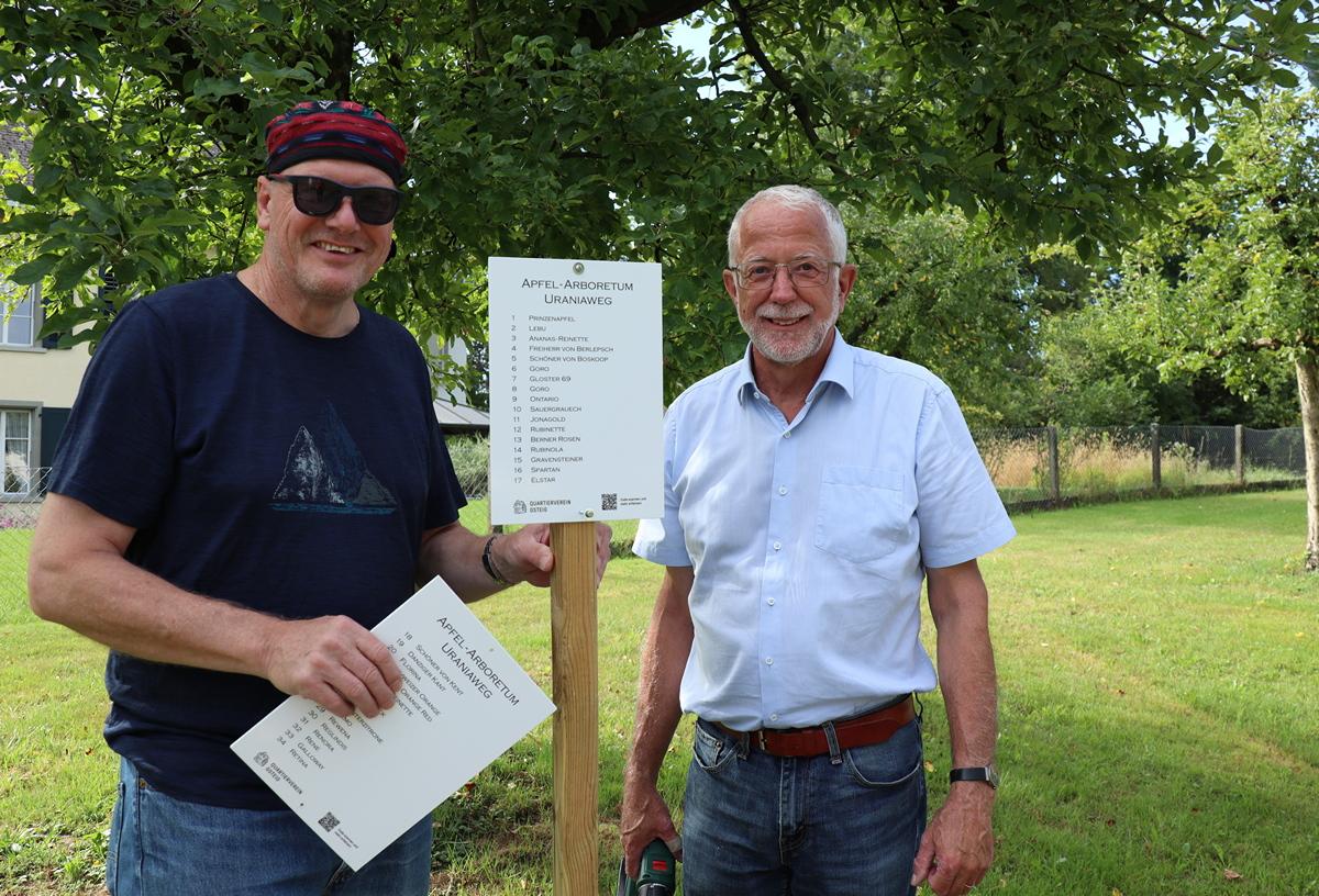 Einweihung der Apfelbaumalle
