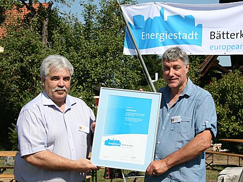 Bätterkinden ist seit dem 9. Juni 2015 «Energiestadt» - Das Bild wird blockiert. – Möglicherweise durch einen aktiven Adblocker.