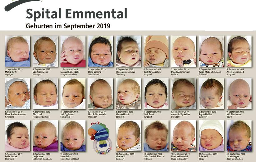 Geburten im September 2019