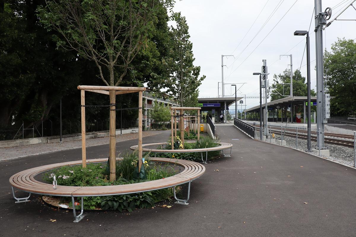 Bauarbeiten am Bahnhof Steinhof abgeschlossen